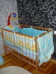 кроватка, защита, игрушка, матрац