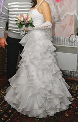 Счастливое,  красивое,  белоснежное Свадебное Платье!!!