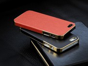 золотистый чехол OYO Gold кожа PU с велюром для iPhone 5 5S SE